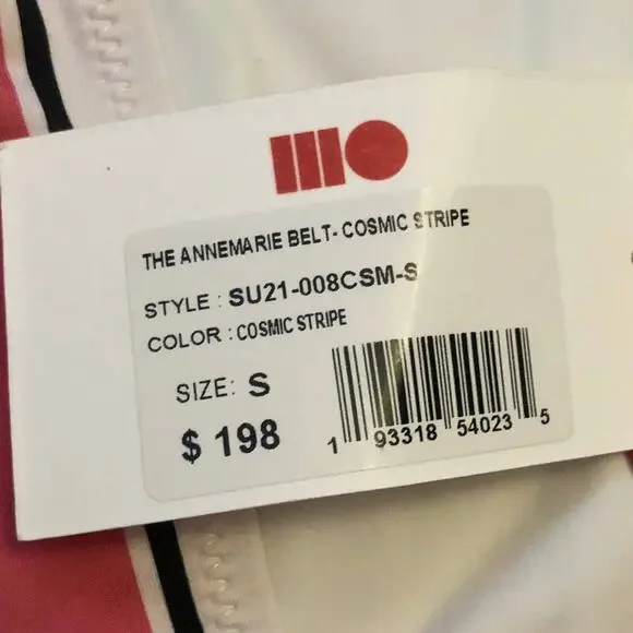 Solid & Striped THE ANNE-MARIE BELT COSMIC STRIPE sz S NWT's - Picture 7 of 7